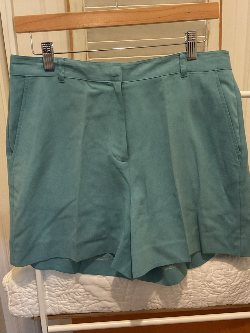 Tommy Bahama Silk Tailored Teal Women's Dress Shorts